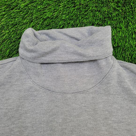 NIKE Dri-Fit Sweatshirt Womens XL 22x24 Gray Spellout Swoosh - Picture 11 of 13